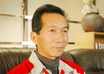 長坂勇次さんのフロントバイザー装着写真