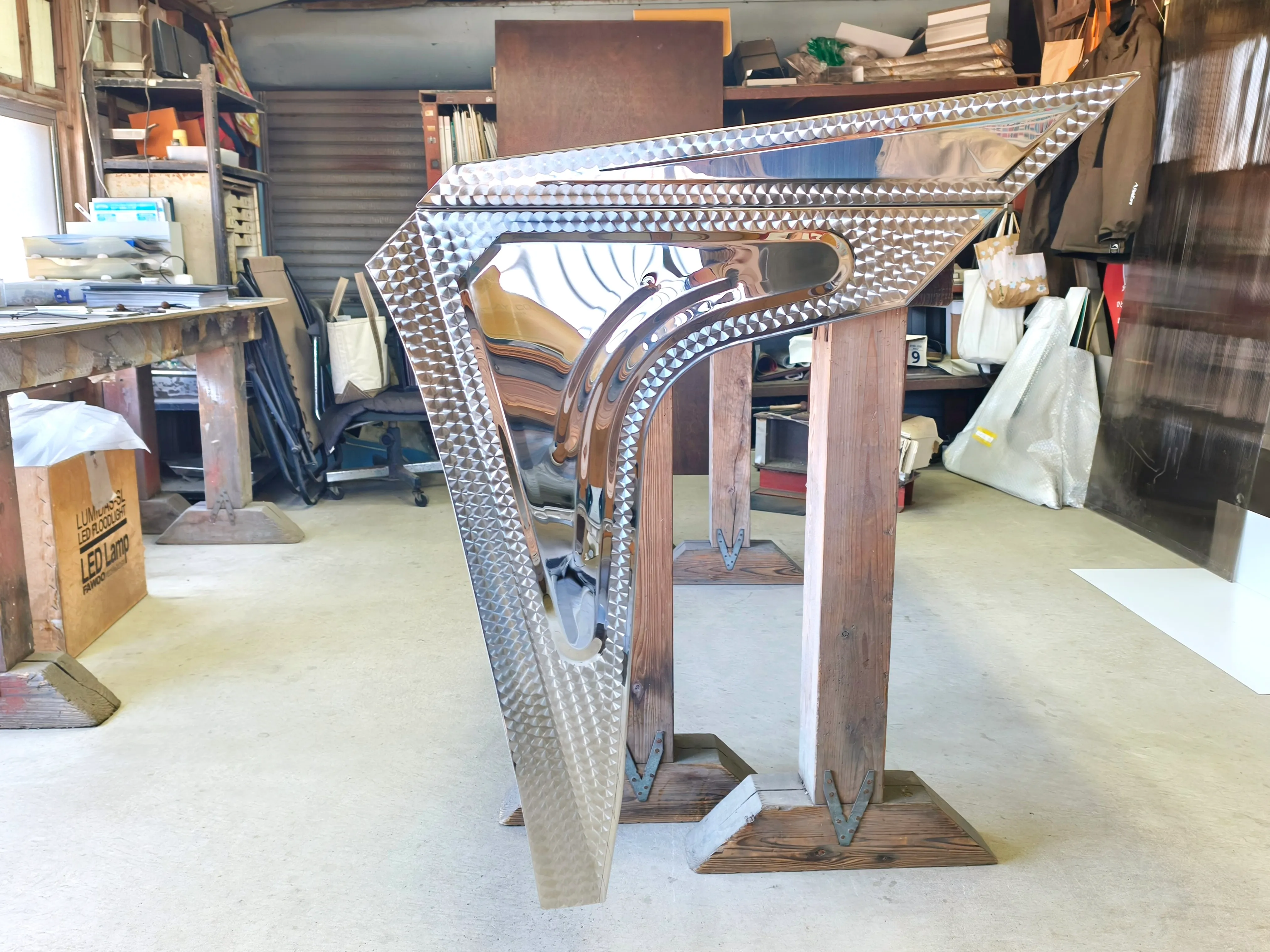 バイザーサイド — #800鏡面研磨仕上げ 正面